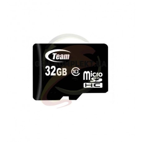 Карта памяти 32 GB microSD TEAM Class10 (без адаптера)