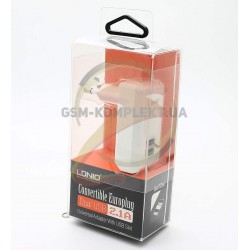 Сетевое зарядное устройство Ldnio DL-AC-60 5V/2.1A 2USB
