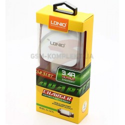 Сетевое зарядное устройство Ldnio DL-AC-70 c Micro USB 5V/3.4A 3USB