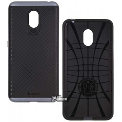 Чехол Ipaky для Meizu M3 Note, силиконовый, пластиковая рамка, серый