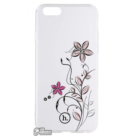 Чехол Hoco силиконовый, Super Star Series Inner Diamond Flourish для iPhone 6/6S