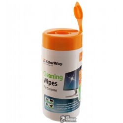 Влажные салфетки для чистки экранов электронных приборов ColorWay 100шт Влажные салфетки для чистки экранов электронных приборов ColorWay 100шт