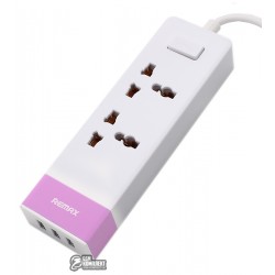 Удлинитель Remax Youth Version RU-S3 EU, розовый