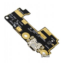 Шлейф для Asus ZenFone 5 (A500KL), коннектора зарядки, микрофона, с компонентами