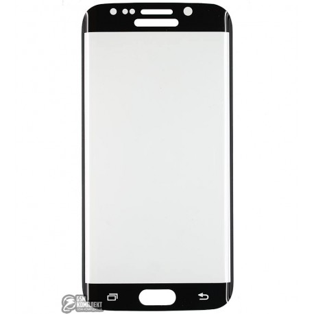 Закаленное защитное стекло для Samsung G925 Galaxy S6 Edge, 0,3мм, 3D черное