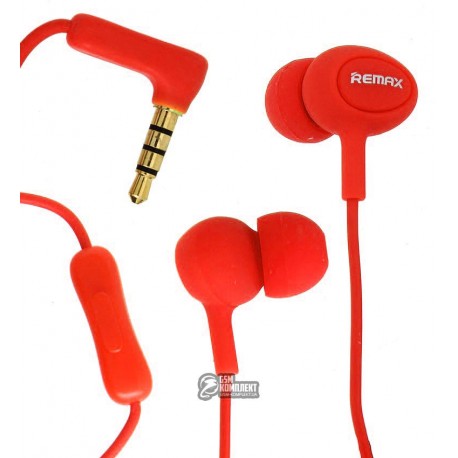 Гарнитура Remax RM-515, с микрофоном, красная