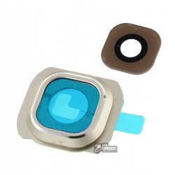 Стекло камеры для Samsung G920F Galaxy S6, золотистое