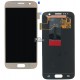 Дисплей для Samsung G930F Galaxy S7, золотистый, с сенсорным экраном (дисплейный модуль)