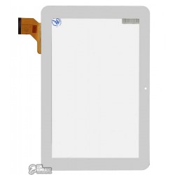 Тачскрин (сенсорный экран, сенсор ) для китайского планшета 10.1", 50 pin, с маркировкой LT10025A0 TCX, для Pixus Play Six, Lexand A1002, Aiwai H877, Voyo Q101, размер 257*170 мм, белый