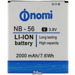 Аккумулятор NB-56 для Nomi i503, original, (Li-ion 3.7V 2000mAh) Аккумулятор NB-56 для Nomi i503, original, (Li-ion 3.7V 2000mAh)