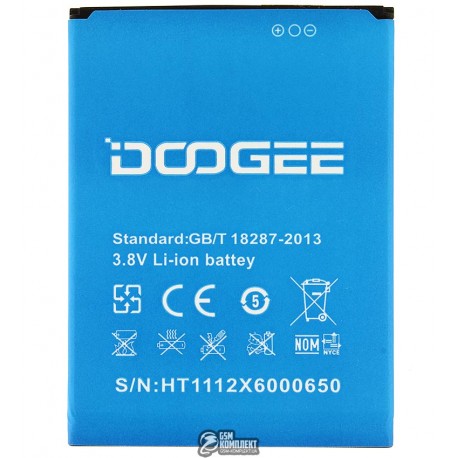 Аккумулятор для Doogee X6, (Li-ion 3.7V 3000mAh)