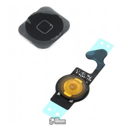 Шлейф для Apple iPhone 5, черный, кнопки меню Шлейф для Apple iPhone 5, черный, кнопки меню