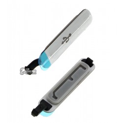 Заглушка коннектора зарядки для Samsung G900H Galaxy S5, белая