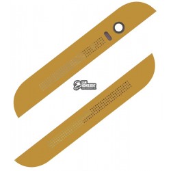 Верхняя + нижняя панель корпуса для HTC One M8, золотистая