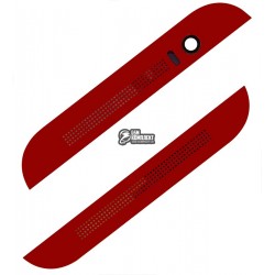 Верхняя + нижняя панель корпуса для HTC One M8, красная