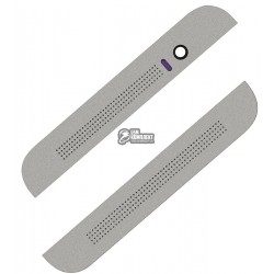 Верхняя + нижняя панель корпуса для HTC One E8 Dual Sim, серебристая