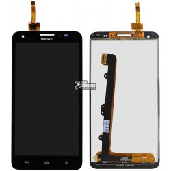 Дисплей для Huawei G750 Honor 3X, черный, с сенсорным экраном (дисплейный модуль) Дисплей для Huawei G750 Honor 3X, черный, с сенсорным экраном (дисплейный модуль)