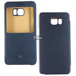 Чехол для Samsung N920 Galaxy Note 5, Baseus, кожанный, черный