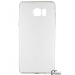 Чехол для Samsung N920 Galaxy Note 5, Hoco Light Series, силиконовый, прозрачный, белый