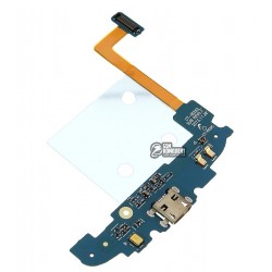 Шлейф для Samsung I8262 Galaxy Core, коннектора зарядки, с микрофоном, с компонентами