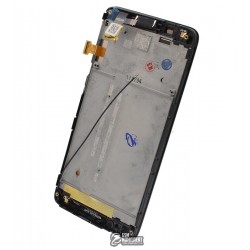 Дисплей для Lenovo S660, чорний, з передньою панеллю, з сенсорним екраном (дисплейний модуль)