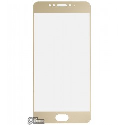Закаленное защитное стекло для Meizu MX6, 0,26 мм 9H, золотое