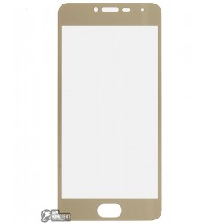 Закаленное защитное стекло Meizu M3 Mini, 0,26 mm 9H, золотое