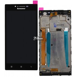 Дисплей для Lenovo P70, черный, с сенсорным экраном (дисплейный модуль),с передней панелью