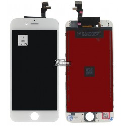 Дисплей iPhone 6, білий, з сенсорним екраном (дисплейний модуль), з рамкою, оригінал (PRC) Дисплей iPhone 6, білий, з сенсорним екраном (дисплейний модуль), з рамкою, оригінал (PRC)