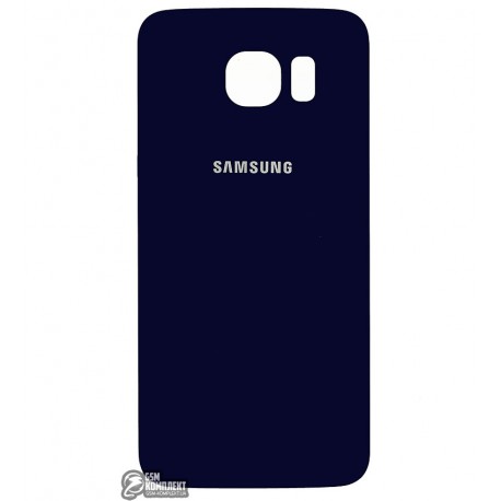 Задняя панель корпуса для Samsung G920F Galaxy S6, синяя, 2.5D, original (PRC)