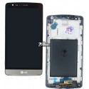 Дисплей для LG G3s D724, серый, с сенсорным экраном (дисплейный модуль), с передней панелью, original (PRC)
