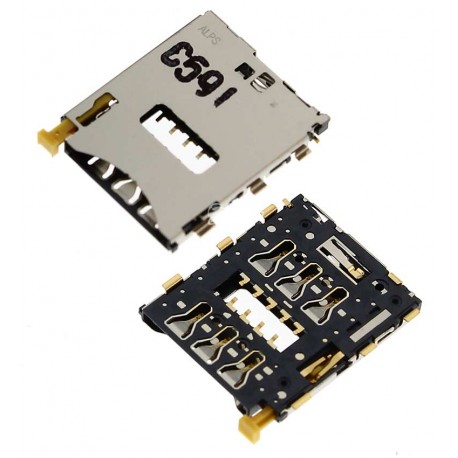 Коннектор SIM-карты для Sony D5803 Xperia Z3 Compact Mini, D5833 Xperia Z3 Compact Mini, D6603 Xperia Z3, D6633 Xperia Z3 DS, D6