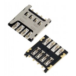 Коннектор SIM-карты для Nous NS 5004, original, #869409 Коннектор SIM-карты для Nous NS 5004, original, #869409