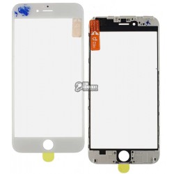 Стекло корпуса для Apple iPhone 6 Plus, белое, с рамкой, с OCA-пленкой Стекло корпуса для Apple iPhone 6 Plus, белое, с рамкой, с OCA-пленкой