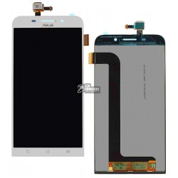 Дисплей для Asus Zenfone Max (ZC550KL), белый, с сенсорным экраном (дисплейный модуль)