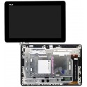 Дисплей для планшета Asus MeMO Pad 10 ME102A, черный, с рамкой, с сенсорным экраном (дисплейный модуль), B101EAN01.1/MCF-101-0990-01-FPC-V3.0