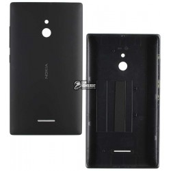 Задняя панель корпуса для Nokia XL Dual Sim, черная, с боковыми кнопками Задняя панель корпуса для Nokia XL Dual Sim, черная, с боковыми кнопками