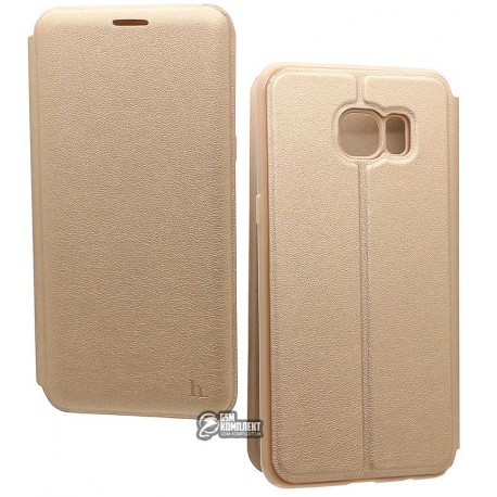 Чехол Hoco Juice Series Nappa для Samsung Galaxy S6 Edge Plus золотой