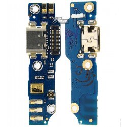 Шлейф для Meizu M1 Note, конектора зарядки, з компонентами, плата зарядки