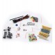 Набор электронных компонентов (конденсаторы, резисторы, светодиоды, кнопки, перемычки)