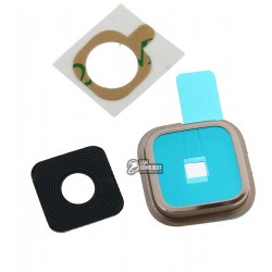 Стекло камеры для Samsung G900H Galaxy S5, золотистое