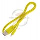 Кабель Lightning - USB, Remax Full Speed, плаский силікон, 1 метр, до 2,4А