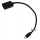 Кабель OTG Micro USB, Lonsmax GC-06 10см, черный
