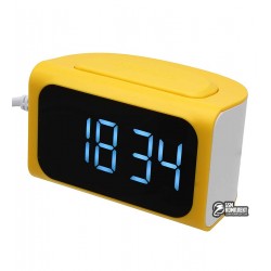 Часы Remax RM-C05 с USB, желтые