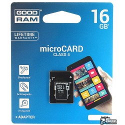 Карта памяти 16 Gb microSD GOODRAM Class4 (M40A-0160R11)
