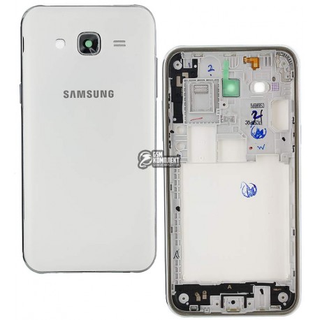 Корпус для Samsung J500H/DS Galaxy J5, білий