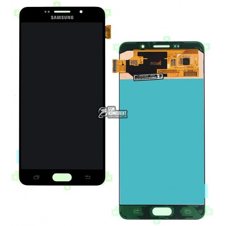 Дисплей для Samsung A710F Galaxy A7 (2016), A710FD Galaxy A7 (2016), черный, с сенсорным экраном (дисплейный модуль),original, G