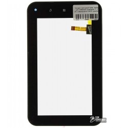 Тачскрин (сенсорный экран, сенсор) для китайского планшета 7, 12 pin, с маркировкой DTP-Group 300-N3988A-A00-V1.0 , YJ018FPC-V0, PC7358, YC0101, для GoClever TAB 7500, TAB R75, черный
