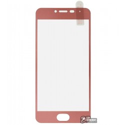 Закаленное защитное стекло Meizu M3 Mini, 0,26 mm 9H, Rose Gold