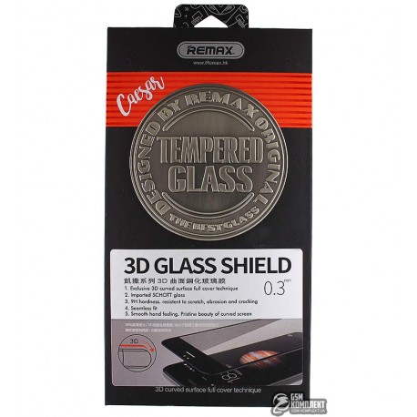 Закаленное защитное стекло 3D Remax Caesar для Iphone 6/6S,черное